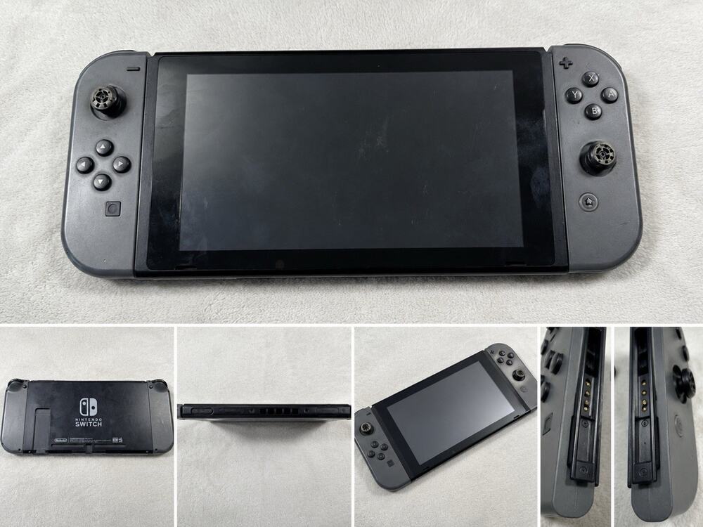 Nintendo Switch HAC-001 Gray 32GB Console w/ Joy-Cons Tested Working